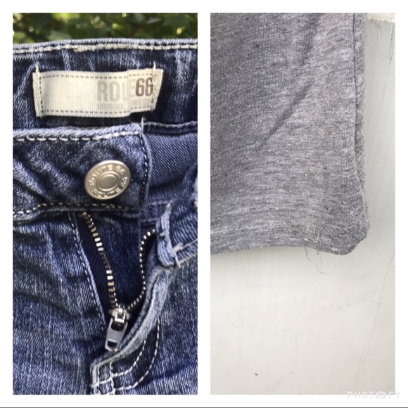 Route 66 Embroidered Jean Shorts Shopkins Tie Tee - Picture 8 of 16